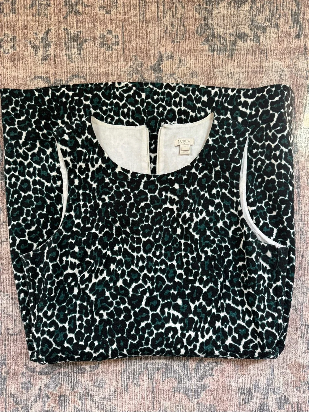J. Crew Leopard Jacquard Sheath Dress